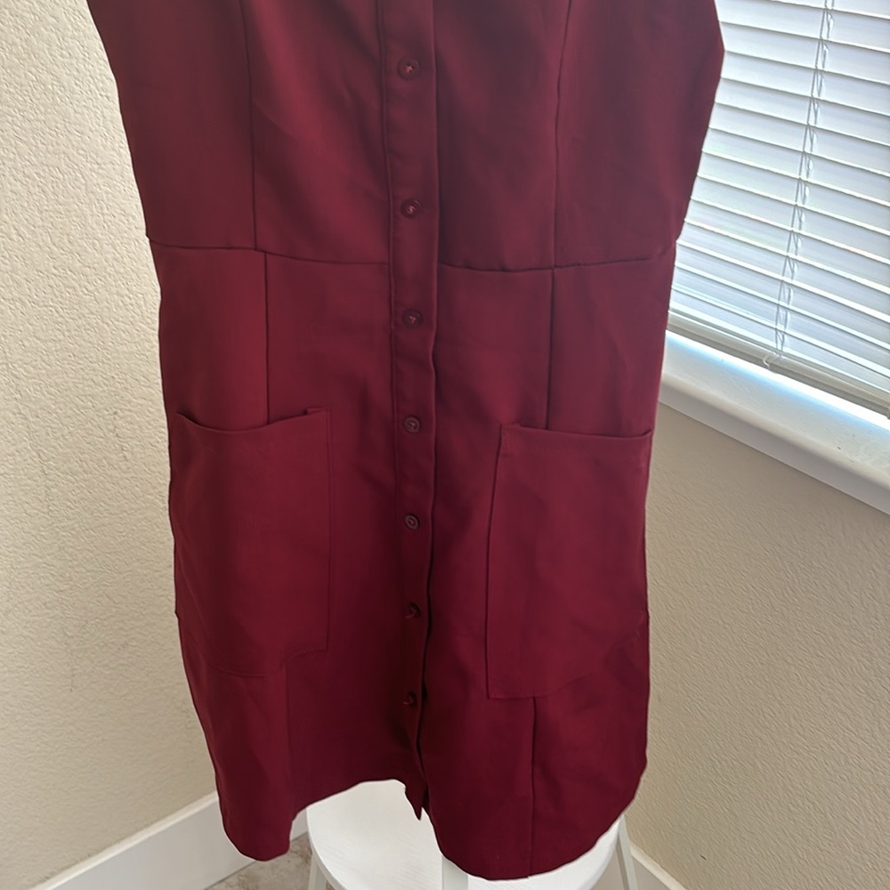 3 for $15!! Dark red mini dress - Picture 3 of 6